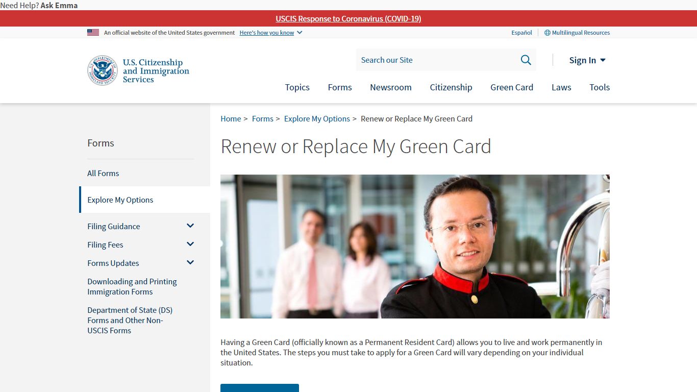 Renew or Replace My Green Card | USCIS